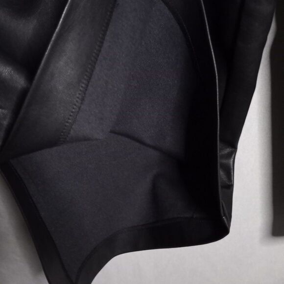 ELOQUII Women's Black Faux Leather Straight Leg with Split Hem Pants Size 22 NWT - Picture 8 of 11